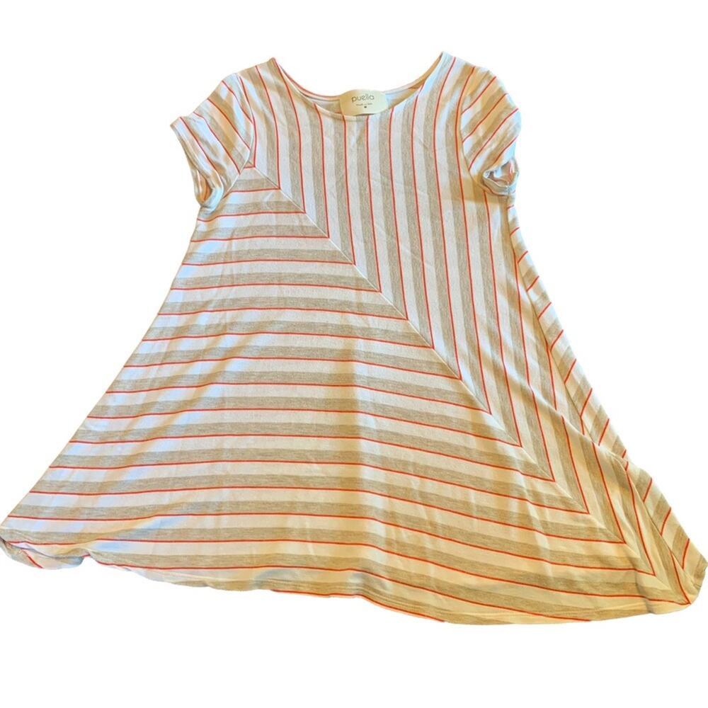 Anthropologie Womens Puella vertical stripes top size Medium
